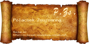 Polacsek Zsuzsanna névjegykártya