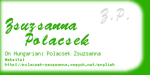 zsuzsanna polacsek business card